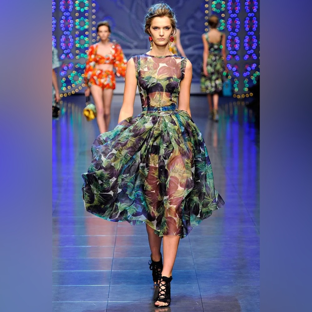 Dolce & Gabbana eggplant dress
